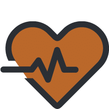 Cardiovascular Health Icon For Exercise And Addiction Page At The Hope House