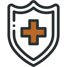 Hospital Shield Icon Indicating Insurance Verification