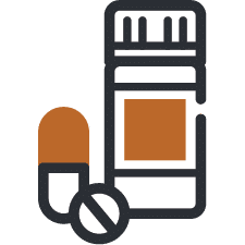 An Icon Of A Pill Bottle, Representing Medication Assisted Treatment