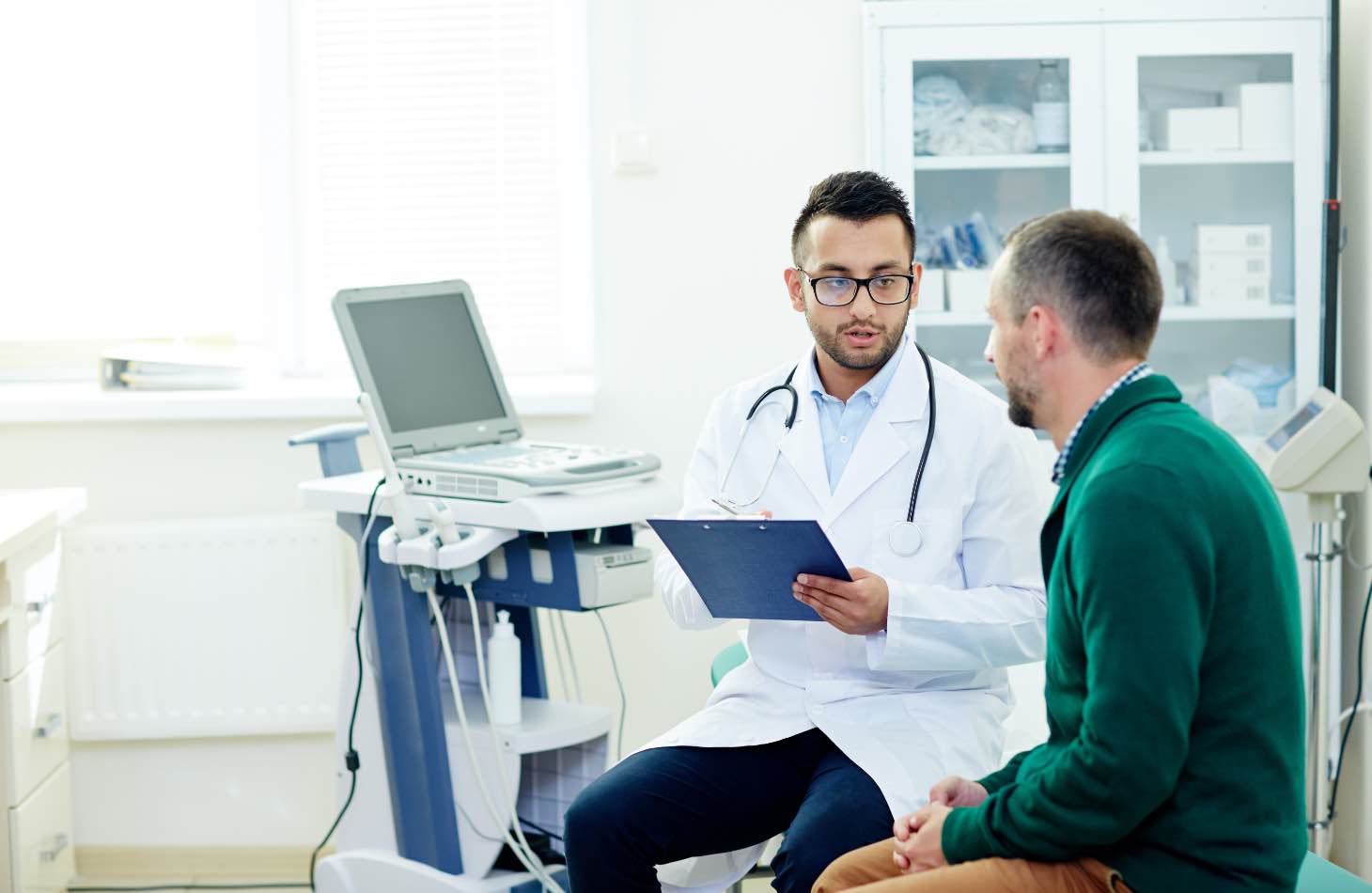 A Doctor Going Over Treatment Options With A Client, Including Medication Assisted Treatment