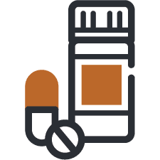 A Pill Bottle Representing Opioids, A Common Addiction That Medication Assisted Treatment Can Help With