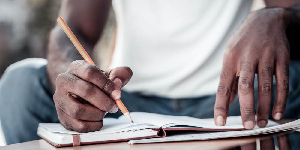 Man Completing A Self Evaluation To Determine If They Have An Alcohol Use Disorder