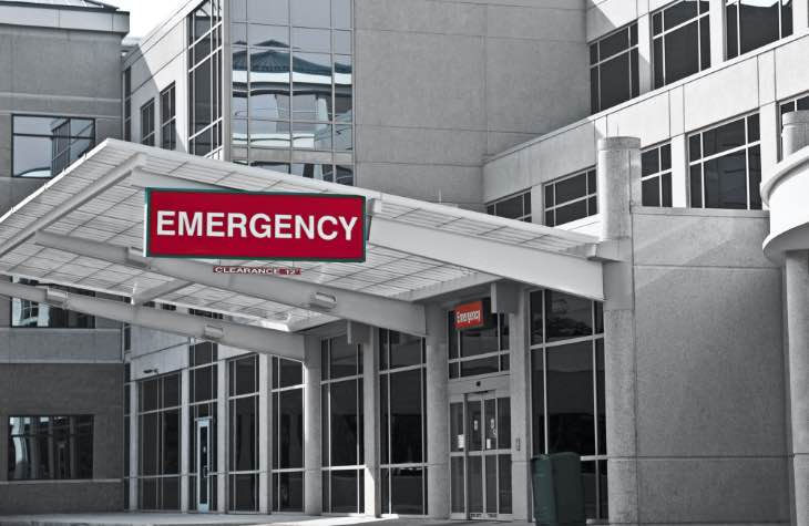 Emergency room entrance