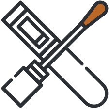 saliva test icon to detect drug substance