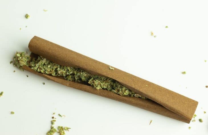 Using rolled marijuana joints indicate a person is struggling with addiction to marijuana