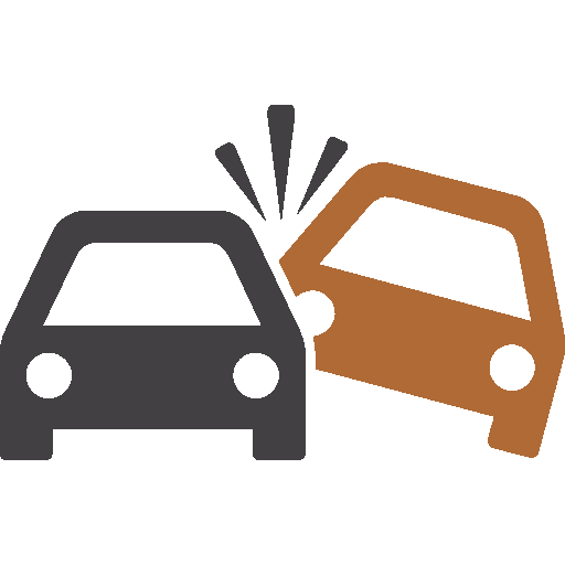 icon depicting car collision