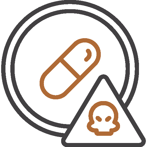 icon depicting drug overdose