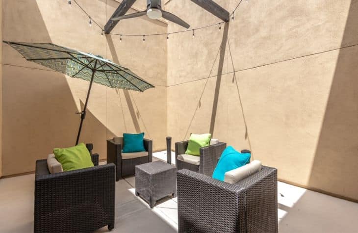 Smoking patio available in our scottsdale medical detoxification facility