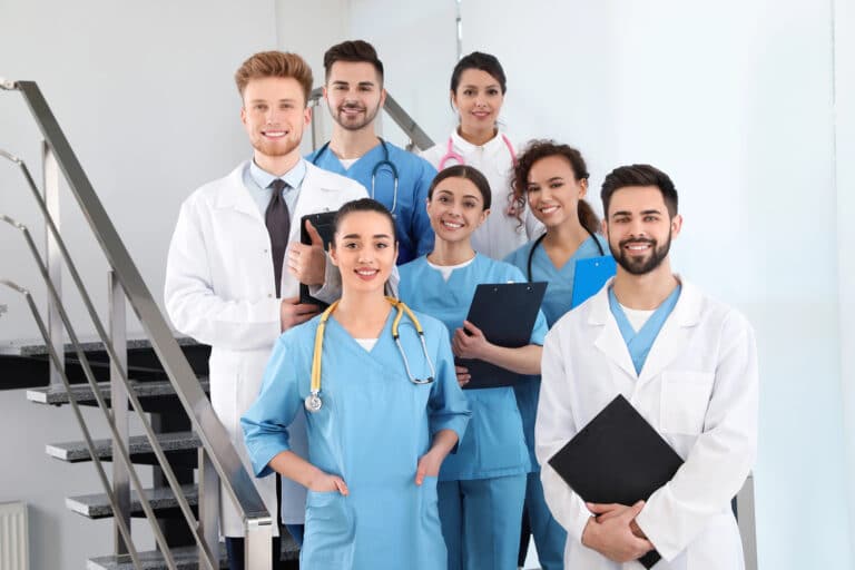 team of medical workers