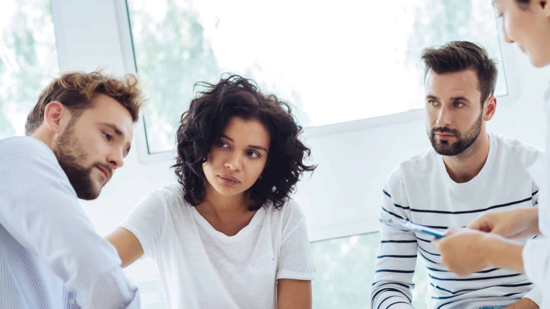 group during an intervention session