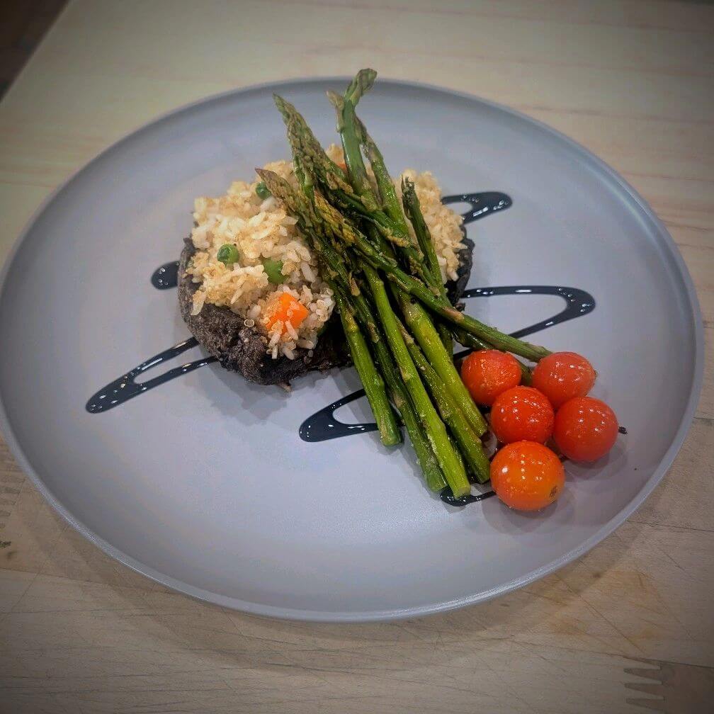 Mushroom and Asparagas