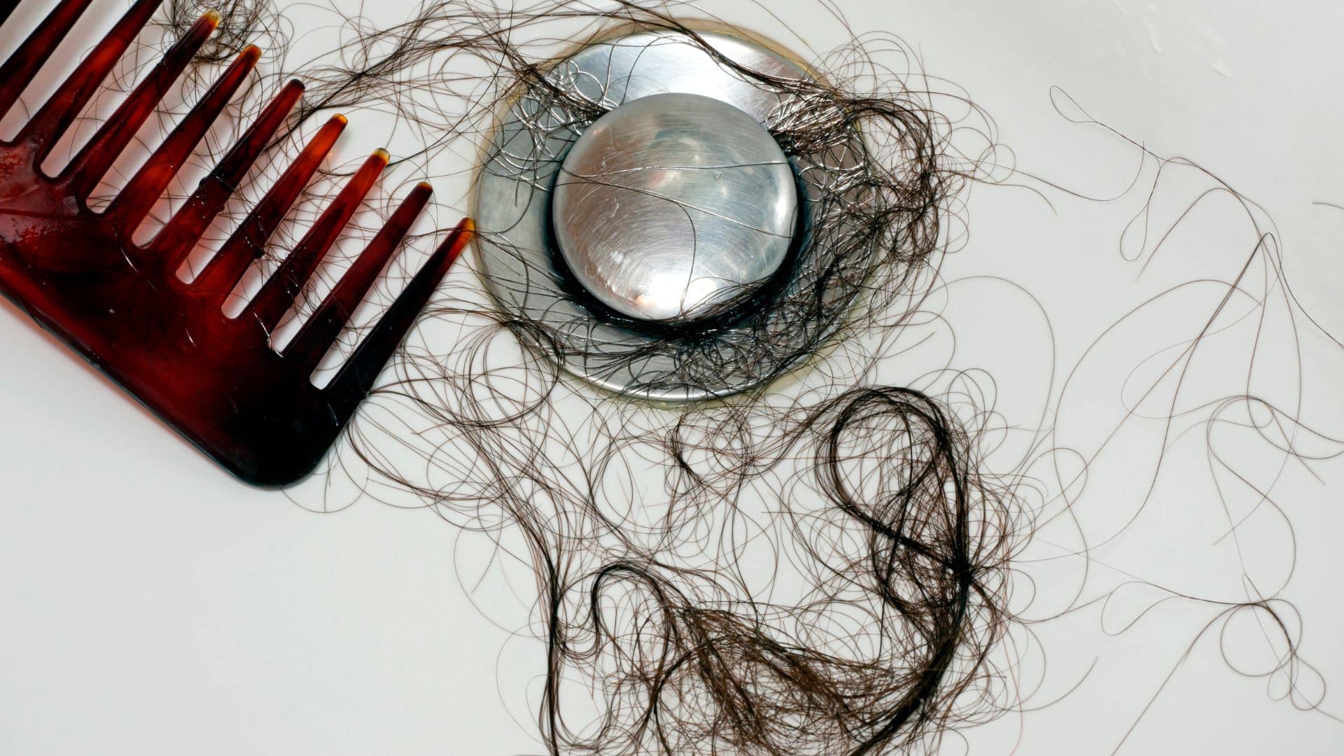 Hair loss after washing of the head